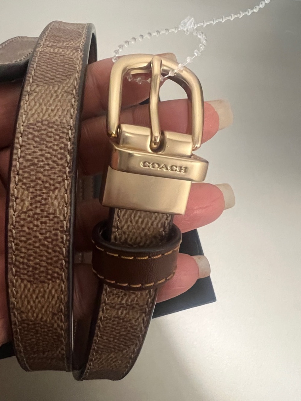 NWOT COACH Calf Leather Classic Buckle Cut To Size Reversible Belt 18mm - Picture 6 of 11